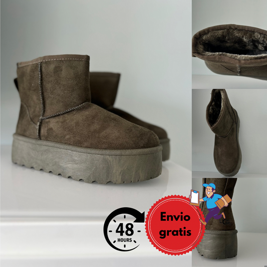 SOLO TALLAS 40. Botitas marca Verde calidad premium con pelo interior para el frío