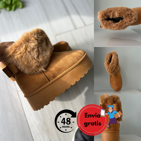 Botitas marca Camel calidad premium con pelo interior para el frío modelo polar
