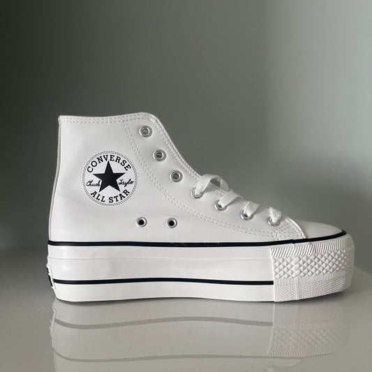 Zapatillas CV All Star botas con plataforma blancas POLIPIEL