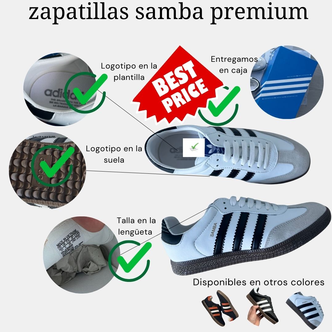 Zapatillas A. Samba calidad premium