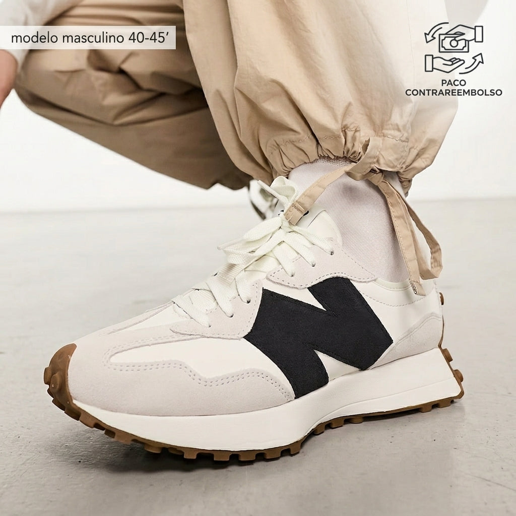 Zapatillas con la N en negra Hombre Tallas 40-45